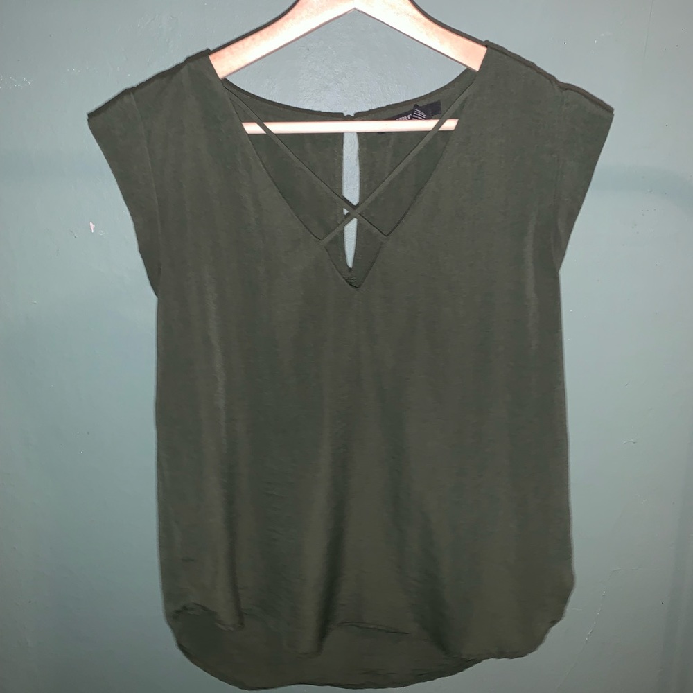 Green blouse